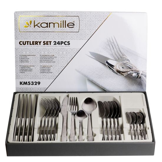 Набор столовых приборов 24 предмета из нержавеющей стали Kamille