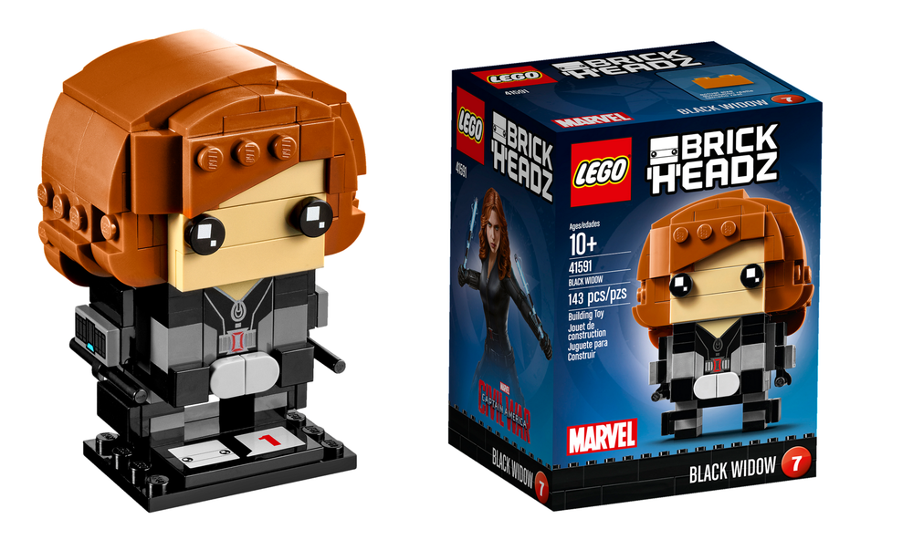 LEGO BrickHeadz: Чёрная вдова 41591 — Black Widow — Лего БрикХедз