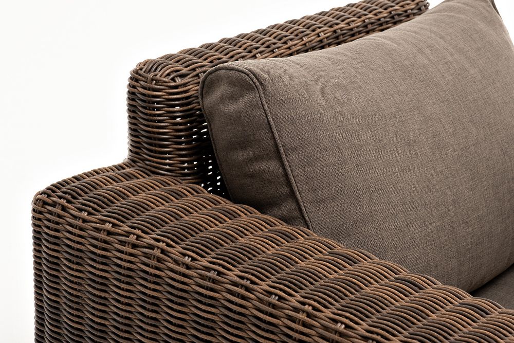 "Боно" кресло из искусственного ротанга, цвет коричневый