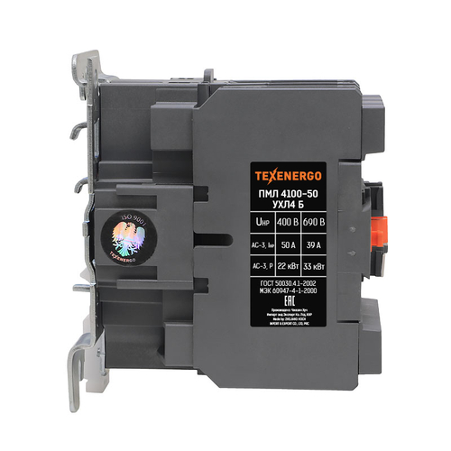 Пускатель магнитный ПМЛ 4100-50 230В 50А 1з+1р УХЛ4 Б Теxenergo
