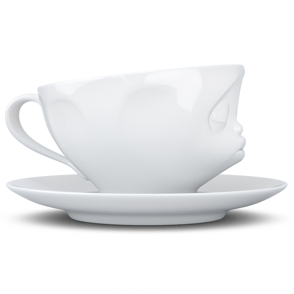 Чайная пара kissing, 200 мл, белая