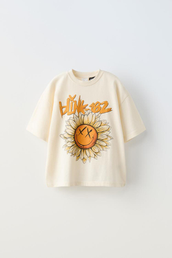 ZARA ФУТБОЛКА BLINK ©, ЭКРЮ