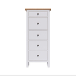 Комод с 5 ящиками деревянный, Хемнэс Hemnes/ Кымор, 57х39х160 см,белый/светло-коричневый