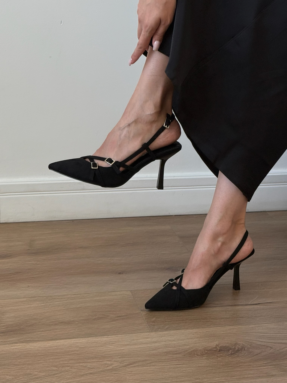 Туфли из эко замши