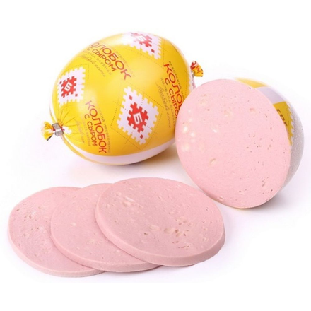 Колбаса вареная Колобок с сыром Брестский Мясокомбинат вес (8114)