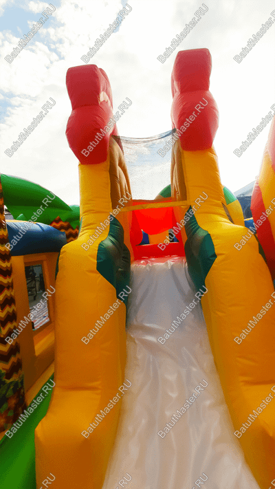 Надувной батут "Мульти-сафари-утка" 6*5*4 м