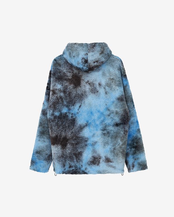 Худи Turbofleece Tie Dye Grey/Blue - фото 2