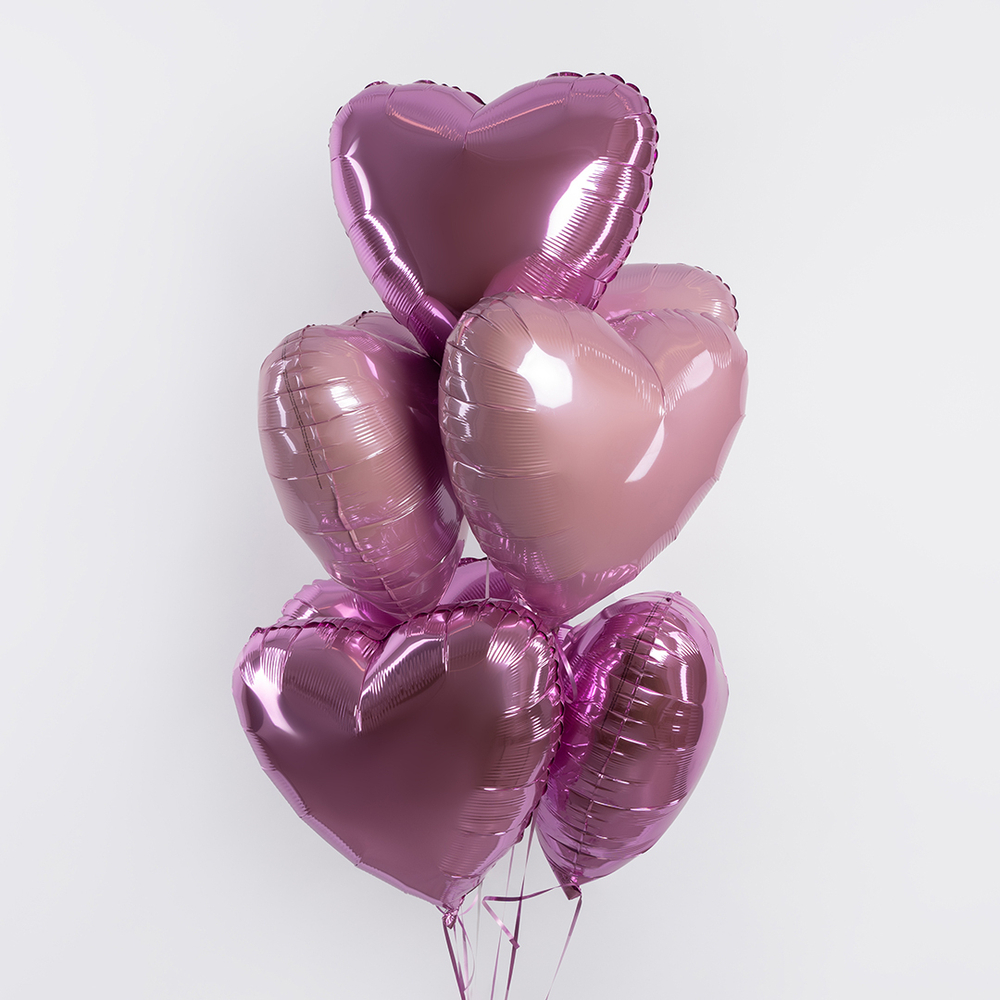 Сердце 18" Розовый / Pink Fm