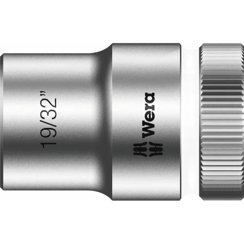 Торцовая головка Zyklop 1/2″ дюймовая 19/32" WERA 05003622001