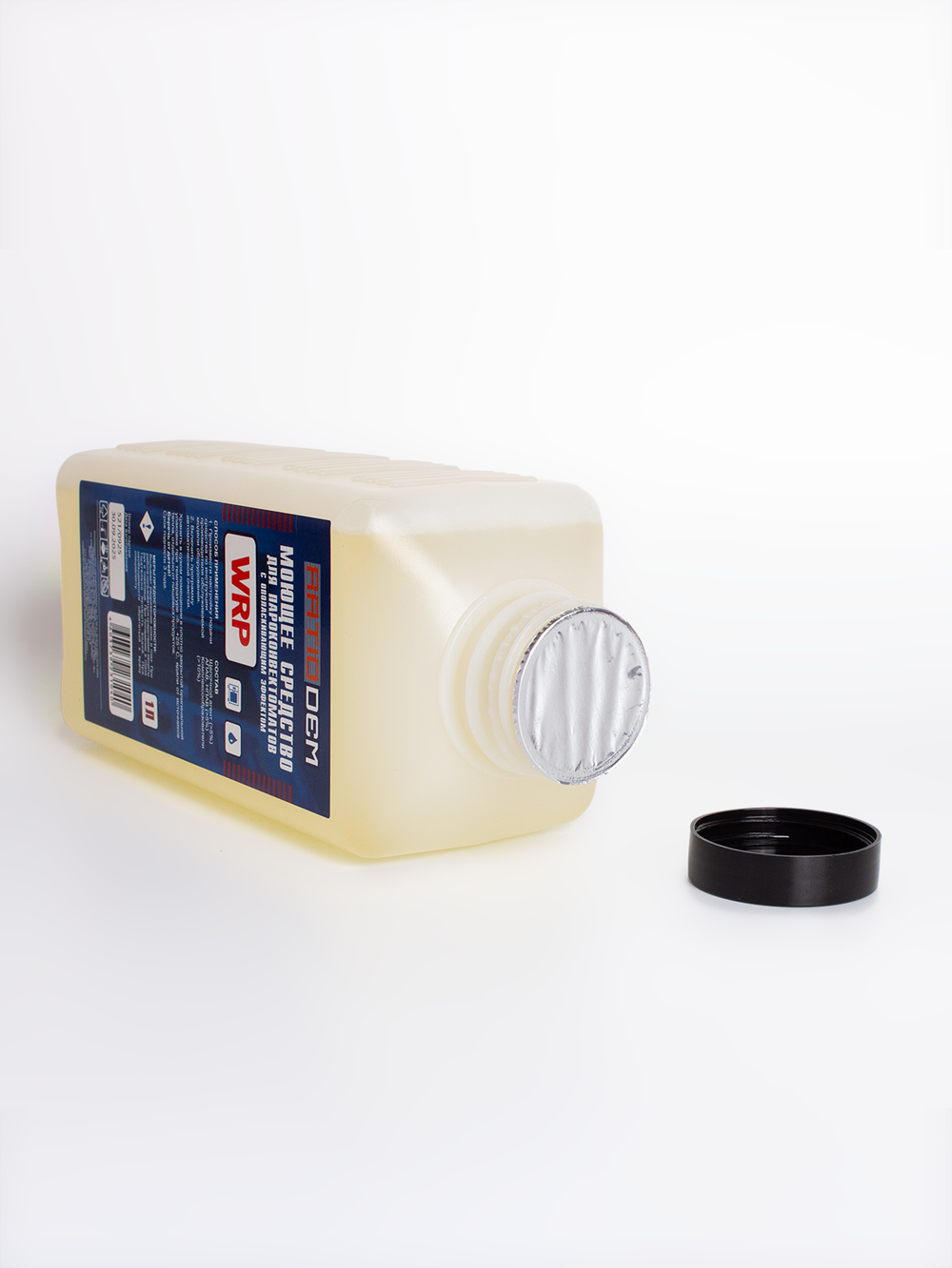 RatioDem WRP (новый) Моющее средство с ополаскивающим эффектом 2 в 1 для пароконвектоматов UNOX, альтернатива для DB1076A0, упаковка 12 бутылок по 1л.