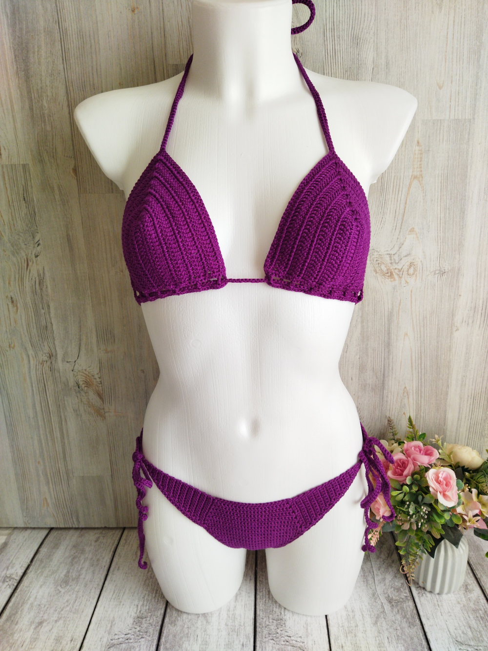 Купальник вязаный