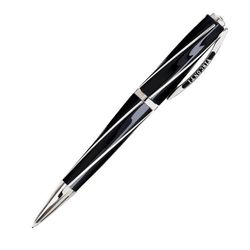Visconti Divina Black черная смола ребра серебро 925пр (Vs-265-02)