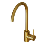 Смеситель для кухни 35k MIXLINE MLSS-0303G трубчатый излив, ЗОЛОТО