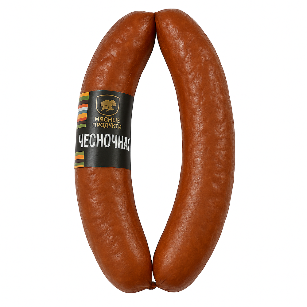 Колбаса Чесночная Мясные Продукты вес