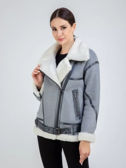 Дубленка авиатор натуральная зимняя
