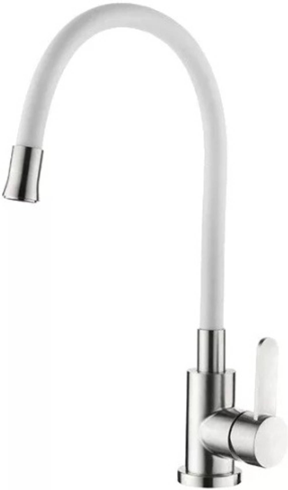 СМЕСИТЕЛЬ Д/КУХНИ С ГИБКИМ ИЗЛИВОМ CASELA 74004-3 ЛАТУНЬ БЕЛ