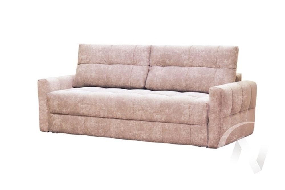 Диван прямой Аквамарин 11 (БД) CANDY 04 (бежево-розовый)