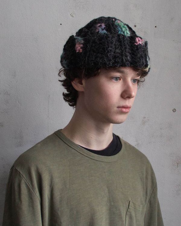 Шапка вязаная Fuzzz Knit Beanie Dark Coral - фото 2