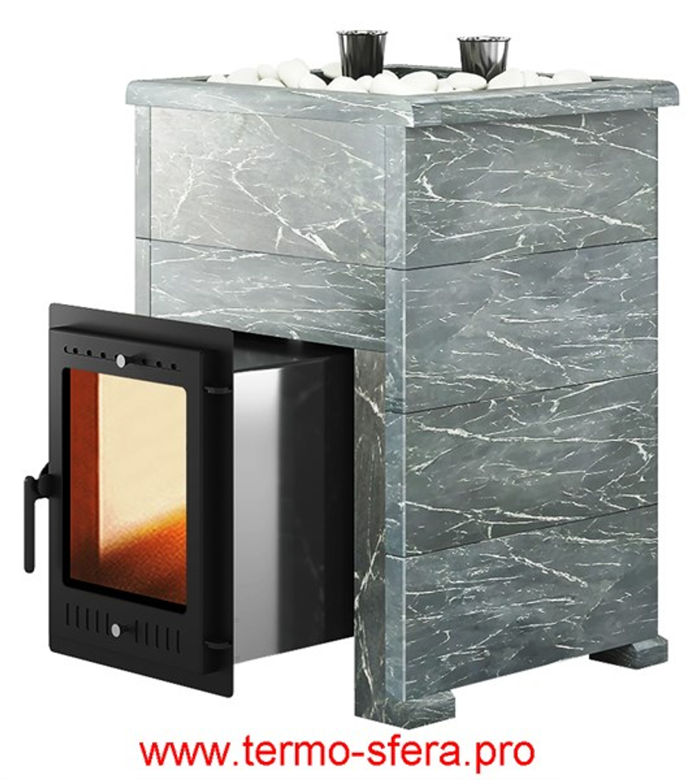 Печь для бани Эверест "Steam Master 30 INOX" Талькохлорит, S-40