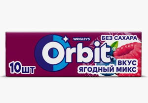 Жевательная резинка ORBIT Ягодный микс 13.6ГР