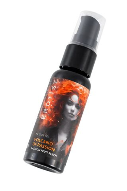 Гель с эффектом вибрации Volcano Of Passion со вкусом персика и маракуйи - 25 мл.