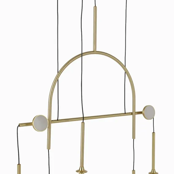 Подвесной светильник Balance 75х75 см, прозрачный, золотистый