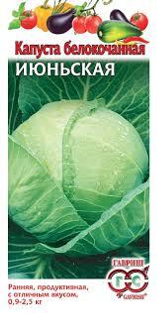 Семена Капуста белокоч. Июньская ранняя