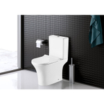Унитаз-компакт безободковый Azario Fretta Round AZ-7121-G с крышкой-сиденьем микролифт, белый