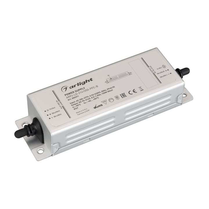 Блок питания ARPJ-LG-2141050-PFC-B (150W, 95-214V, 0.5-1.05A) Arlight 055271