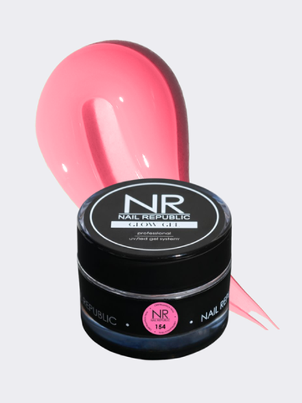 NR Gel Glow - Гель для моделирования №154 розовый, 15 гр