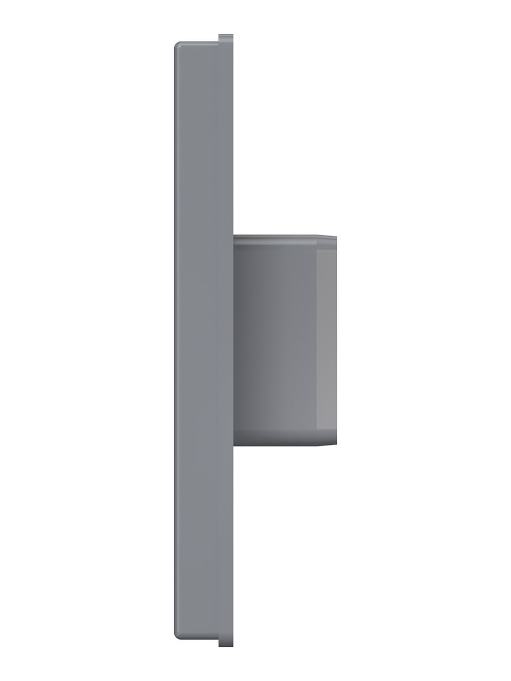 Выход стенной КФ фланец 55х110 жалюзи 150х150 ASA Gray ERA