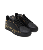 Кожаные кроссовки sop lav.majestic/buc power Giuseppe Zanotti - черный(RM40006)