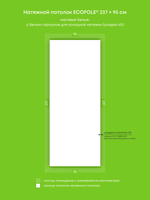 Натяжные потолки 2.8 м2, 3.4 м2, 2.3 м2