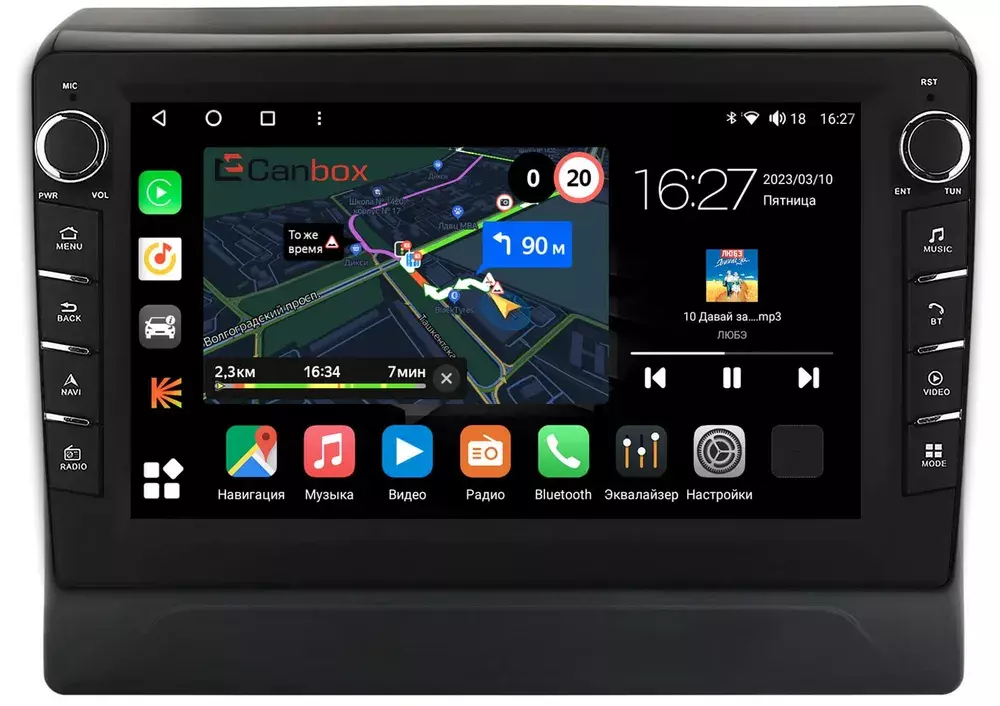 Магнитола для Mitsubishi Delica D5 2019+ - Canbox 10-2562 Android 10, ТОП процессор, CarPlay, 4G SIM-слот