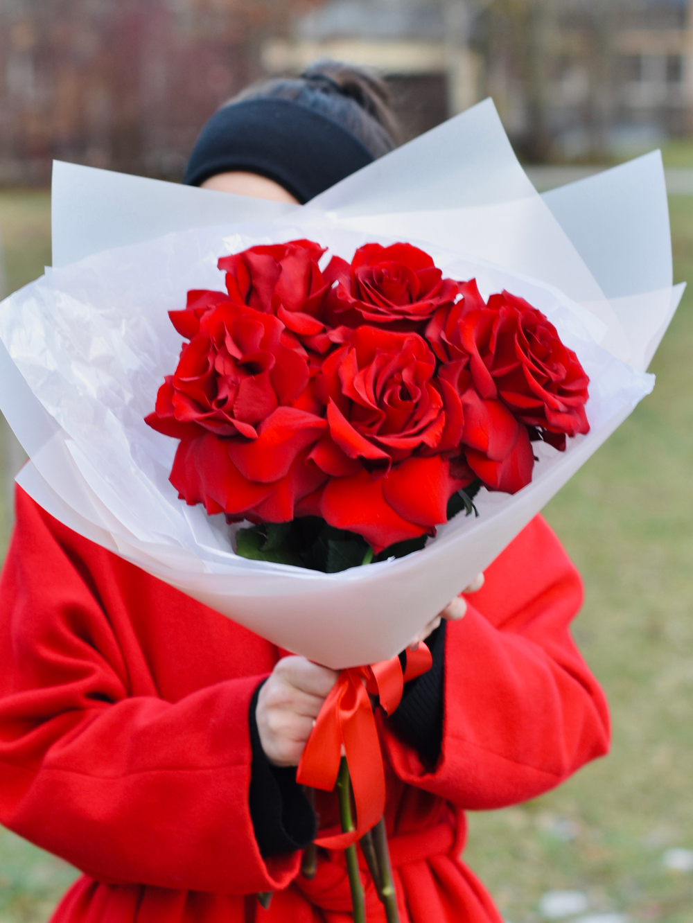 Букет из французских роз сорта Explorer