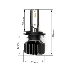 Cветодиодные лампы Sariti E5 цоколь H7 6000K,12V