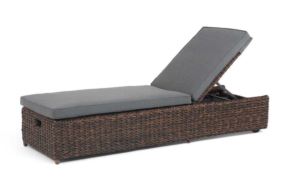 "Рим" шезлонг (гиацинт) с подушкой, цвет коричневый