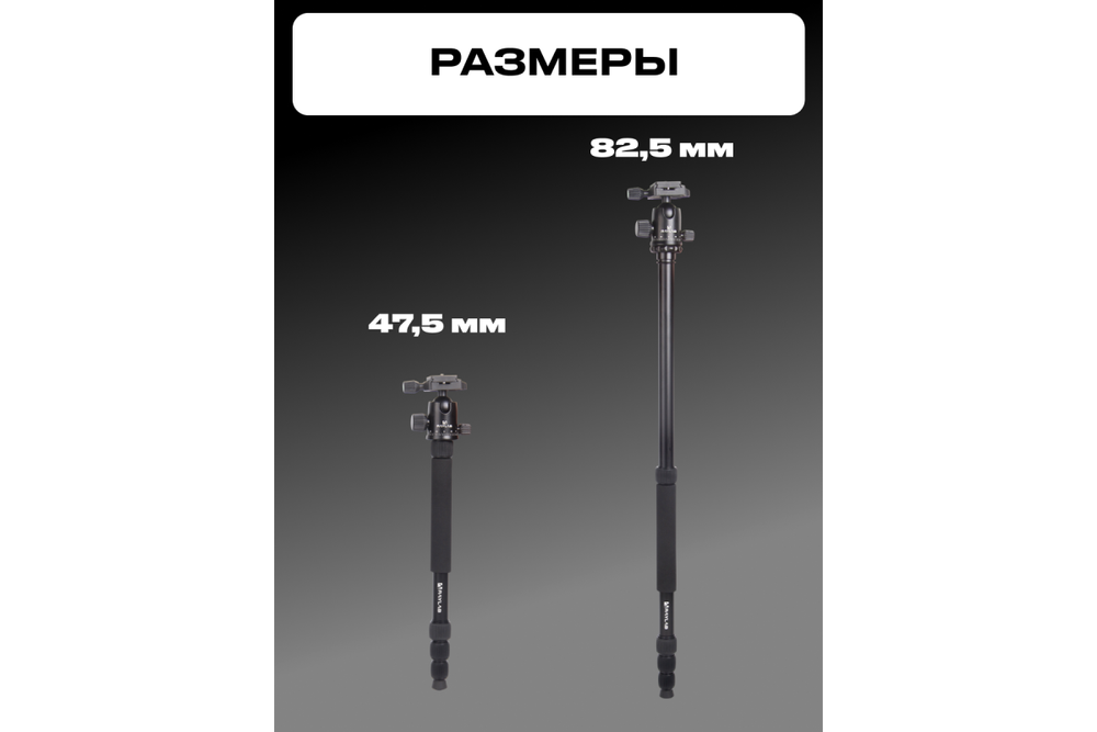 Штатив Raylab Pro 70 алюминиевый сплав (с головой)