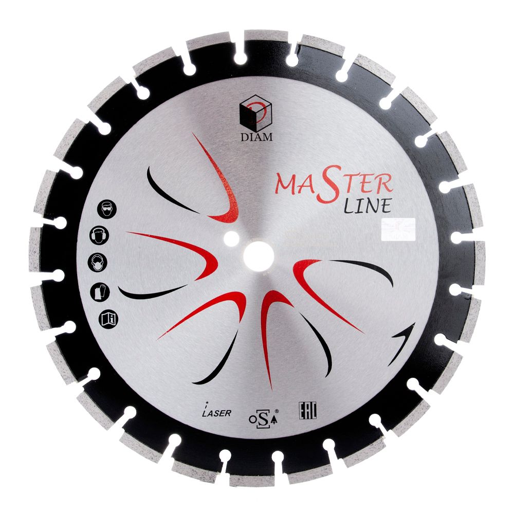 Сегментный алмазный круг DIAM 400 мм АСФАЛЬТ MASTER LINE 000528