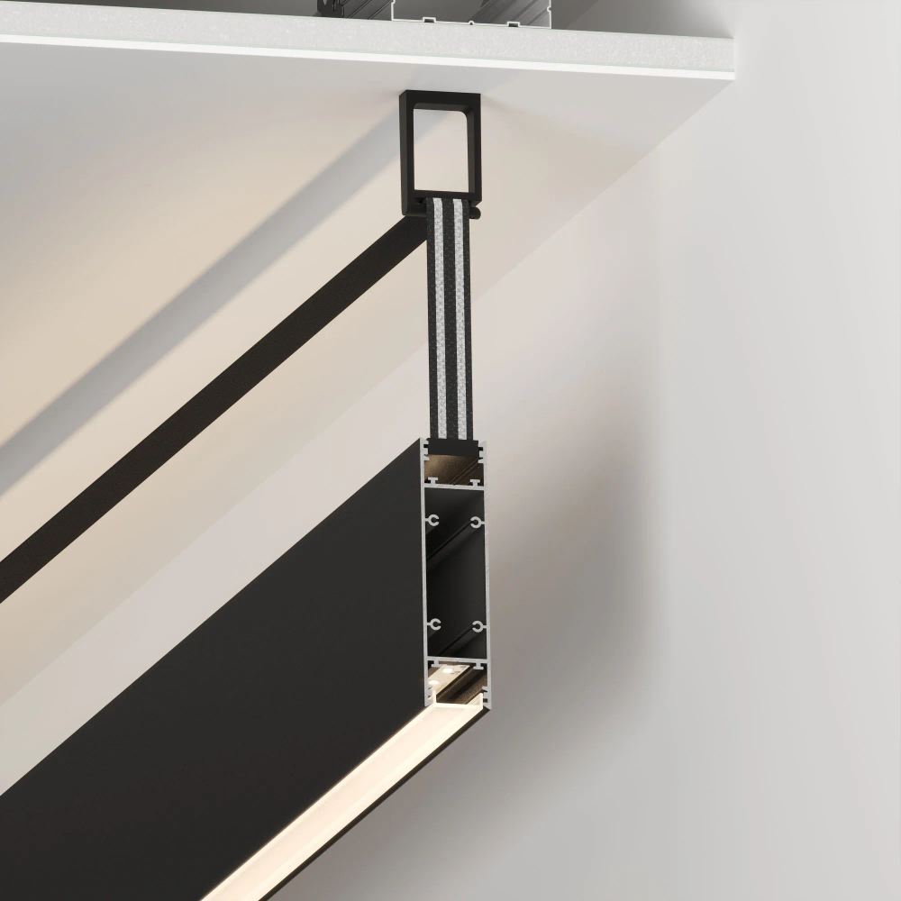 Профиль SL-LINE-25100-DUAL-2500 BLACK (Arlight, Алюминий) 033735