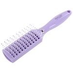 Расческа для волос скелетная, 22,5х4,5 см, продувная, фиолетовая/белая, MONTE VITA (МОНТЕ ВИТА), 457420