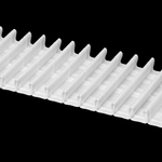 Шторная лента Oz-Is арт. 3951 Р, коэф сборки 1:2,5, цвет белый (ширина 80 mm)