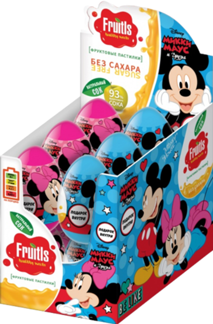 Фруктовые пастилки Микки Маус с подарком