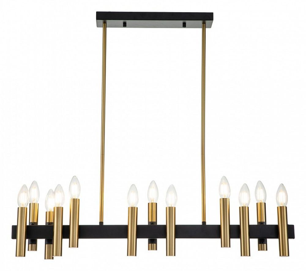 Люстра на штанге Indigo Cero 13009/12PL Black