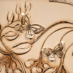 Ручка мебельная Бабочки 90 Айвори