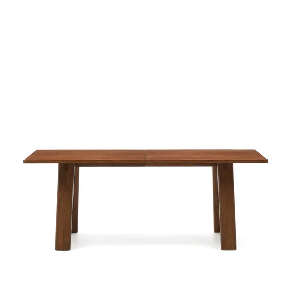 Раздвижной стол Arlen 200-250х95 см, массив дуба и шпон ореха