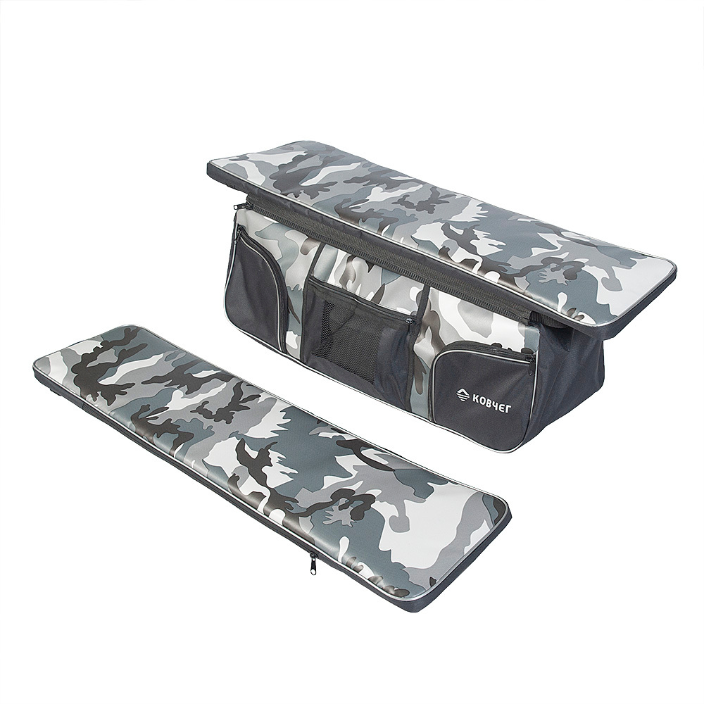 Комплект мягких накладок с сумкой на сиденье лодки Ковчег Премиум 110 см