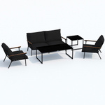 Лаунж зона Ideal Patio ФЕСТА черная с двухместным диваном