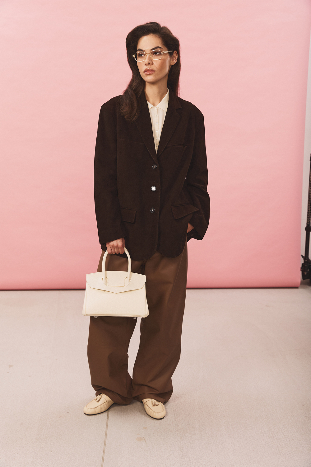 Pants ODRI dark beige color