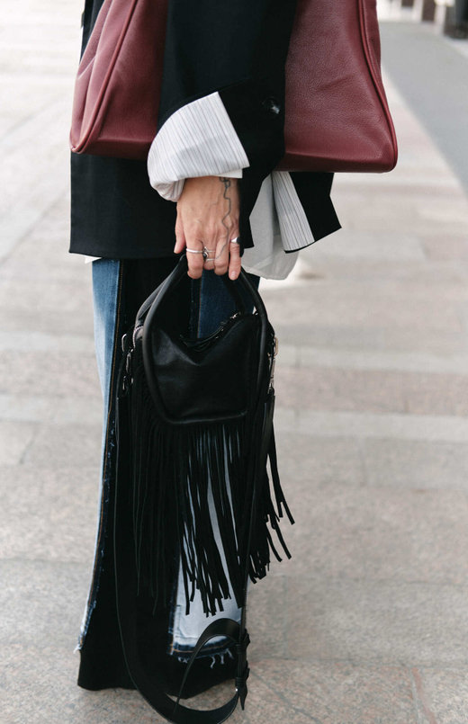 Upcycling Джинсы комбинированные